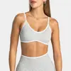 Novo Estilo Europeu e Americano Sutiã de Yoga com Estampa de Leopardo e Alças Finas, Alta Elasticidade, Efeito Emagrecedor, Suporte de Sustentação, Lindo Design nas Costas, Adequado para Corrida ao Ar Livre, Sutiã Fitness Absorvente de Suor