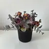 Burbuja Rosa Manzanilla Bonsái Pequeño Fresco Decoración de Sala de Estar Amazon Transfronterizo Seda Flor Eterna Eucalipto