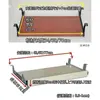 Mesa de Computador Bandeja para Teclado Acessórios para Mesa de Computador Bandeja de Madeira Pendurada Trilho de Duas Seções Deslizante Bandeja para Teclado