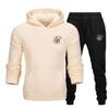Novo Conjunto de Moletom com Capuz Masculino Suéter Estampado Masculino e Feminino Casual Esportivo Fábrica de Origem
