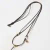 Cordón de collar tejido para mujer colgante de Buda de jade Hetian cordón colgante cordón de cuero cordón para colgante de clavícula de jade cordón tejido a mano venta al por mayor