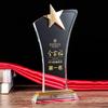 Novo Troféu de Cristal Qiyiayi e Medalha Feito Sob Medida Produção Criativa Marca Autorizada Presente Empresarial Cristal Branco