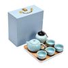 Juego de Té Tetera Xishi con Bandeja de Té Caja de Regalo Juego Completo Kung Fu Tetera de Cerámica de Alta Gama Regalo Personalizado Souvenir