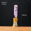 Pedra Lapidada de Cristal Natural Transfronteiriça Coluna de Cristal Árvore da Vida Sino Criativo Sino de Mão Adorno de Decoração de Adereço de Halloween