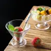 Copo de Sorvete, Suco de Frutas, Chá com Leite, Copo de Sobremesa, Tigela de Sorvete Criativa Fofa, Milkshake, Bebida Gelada, Copo de Vidro para Sorvete