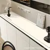 Elegante mantel de mesa para mueble de TV estilo francés, piel, impermeable y a prueba de aceite, fácil de limpiar, tapete protector a prueba de polvo para mueble de entrada y mueble de cajones