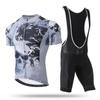 Ropa de ciclismo XINTOWN traje de tirantes cortos traje de tirantes de manga corta de verano nuevo cráneo de hombre