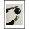 Pintura Decorativa Minimalista Moderna Fotografía Figura Blanco y Negro Esfera Pintura Colgante Entrada Sala de Estar Pared de Fondo Estudio Mural