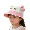 Sombrero de Sol para Niños, Lindo y Versátil, Estilo Delgado de Verano para Niñas, Ala Ancha, Gorra de Béisbol Transpirable con Dibujos para Protección Solar, Sombrero de Playa