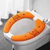 Almofada para assento de vaso sanitário para uso doméstico, adesivo de vaso sanitário, anel de vaso sanitário, capa de vaso sanitário, à prova d'água, adequado para todas as estações, almofada adesiva para vaso sanitário