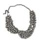 Cadeia Dupla Colar de Metal Frisado Pingente Europeu e Americano Estilo Distinto Clavícula Cadeia Moda Nicho Design Colar Exagerado Moda Moda