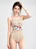 Traje de baño profesional de competición para mujer, modelo nuevo 2026 con estampado de mariposa del bosque, de una sola pieza, corte ligeramente cuadrado, adelgazante, traje de baño fresco y elegante para mujer