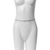 Joia Corrente de Metal Sexy Empilhada Corrente Corporal Coração de Pêssego Lantejoulas Corrente de Garra Strass Corrente de Cintura Multicamadas