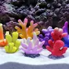 Tanque de acuario pecera paisajismo de coral mundo submarino diseño creativo corales pequeños coloridos simulados mini árbol de coral de resina