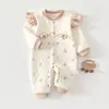 Ropa para Bebés Niños y Niñas, Mameluco Acolchado Otoño e Invierno, Cálido para Recién Nacidos, Ranita Más Gruesa, Ropa de Invierno