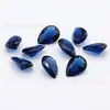 Atacado do fabricante vidro em forma de pera 2*3-13*18mm vidro em forma de gota cor branca cabochão de fundo pontudo pedras soltas