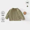 Cárdigan de Algodón Suave Clase A para Niños Ropa de Bebé Chaqueta de Otoño para Bebé Top de Temporada para Recién Nacidos Ropa de Abrigo