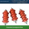 Fuyi distribuição de alta tensão tipo 10KV óxido de zinco pára-raios HY5WS-17/50 pára-raios de alta tensão um grupo de três