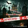 Fita de Aviso de Halloween Transfronteiriça Fita Decorativa de Feriado Fundo Linha de Cuidado de Bar Linha de Isolamento Festas Europeias e Americanas
