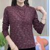 2024 nova outono e inverno retro fivela lã forrada camisa de fundo moda estilo ocidental manga longa jaqueta quente temperamento roupa de mãe