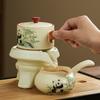 Juego de té Panda Kung Fu, juego completo, juego de té automático, tetera de oficina, taza de té, regalo simple, logotipo personalizado