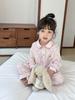 Roupa de ar condicionado de fio de bebê criptografado Classe A de qualidade para meninos e meninas, roupa infantil respirável de desenho animado para casa, conjunto de duas peças