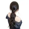 Varita Mágica Trenzas de Cola de Caballo Autoenrollables para Mujeres, Cola de Caballo Baja con Volumen Natural, Peluca de Cola de Caballo Alta que Aumenta el Volumen del Cabello