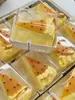Caja Transparente con Acolchado de Algodón Elevado para Rollo de Pastel de Moda, Rollo de Toalla Suiza Japonesa, Caja de Empaque para Postre Mousse