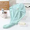 Gorro para Secar el Cabello para Mujer, Fuerte Absorción de Agua, Toalla de Secado Rápido, Champú y Secado de Cabello, Turbante, Cabello Largo, Engrosado, Lindo Gorro de Ducha al por Mayor