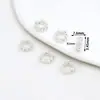Cuentas Espaciadoras Ojo de Caballo de Circonia de Oro de 14K Accesorios para Joyería DIY Venta al por Mayor Pulsera Collar Materiales para Ensartar Cuentas Sueltas C45