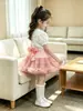 Falda de tutú de longitud media para niñas, 14 colores, segunda generación, linda y dulce, diseños de color sólido y bloques de color, falda abullonada estilo princesa