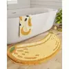 Série de Frutas Frescas e Simples Tapete de Banheiro Falso Caxemira Absorvente Antiderrapante Capacho de Entrada Tapete de Quarto ao Lado da Cama