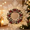 Árbol de Navidad Cruzado Nuevo Pintura de Diamantes 5D Colgante Acrílico Regalo de Navidad Venta Directa de Fábrica