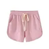 Shorts Esportivos Femininos de Corte Solto para o Verão, Novos Shorts Casuais de Cintura Alta para Casa e Dormir, Hot Pants Esportivos de Malha Terry, Calças Esportivas