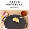 Molde para hornear estilo coreano para el hogar antiadherente piedra maifan sartén para barbacoa plato para barbacoa sin humo estufa tipo tarjeta estufa de inducción sartén para barbacoa