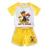 Ropa para niños, traje de manga corta, ropa de verano para niños, estilo occidental, nuevos pantalones cortos para niños y niñas, conjunto de dos piezas de moda casual al por mayor