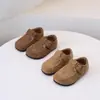 Zapatos Birkenstock Cuadrados de Color Sólido Retro para Niños 2026 Nuevo Estilo Otoño Unisex Estilo Coreano Casual Versátil Suela Suave Zapatos Individuales