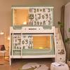 Cama Mãe e Filho Mosquiteiro Doméstico 1.2 Cama Trapezoidal Alta e Baixa Cama 1.5 m Beliche Infantil Cama Manto 2 m Longo