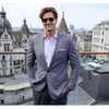 Comercio Exterior Transfronterizo Venta al por Mayor de Trajes para Hombre, Trajes de Solapa Sencilla de Negocios Casual de Moda para Hombre, Blazers Europeos y Americanos de Corte Ajustado