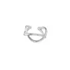 Plata de Ley 999 Clip para Oreja de Pie Plata Pendientes Simples Ins para Mujer Sin Agujeros en las Orejas Clip para Oreja Diseño de Nicho Pendientes de Tachuela