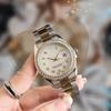 Reloj Calendario Estudiante Secundaria Femenino 2035 Reloj de Cuarzo Casual Esfera de Fritillaria Reloj de Pulsera de Aleación de Ginebra