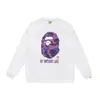 Sudadera con cuello redondo estampada de la marca de moda BAPE Ape Head, Nueva moda Hip-Hop Otoño/Invierno para Hombres y Mujeres, Cabeza de Simio Transfronteriza