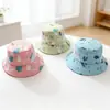 Chapéu de Pescador de Verão Infantil para Meninos e Meninas, Chapéu de Sol com Desenho Animado, Chapéu de Coelho Fino de Malha Respirável com Aba Larga