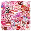 Pegatinas Transfronterizas Modelo Nuevo 300 Día de San Valentín Selección Creativa Rosa Boda San Valentín Amor Pegatinas Impermeables