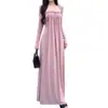 Conjunto de duas peças estilo sexy roxo cardigã de manga longa vestido bandeau solto com torção e franzido feminino outono saia de cintura alta transfronteiriço