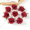 Flores de Rosa Simuladas Flores de Seda DIY Guirlanda de Flores Feita à Mão Flores Artificiais Caixa de Presente de Casamento Acessórios Decorativos Cenário de Parede de Flores Transfronteiriço
