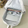 Mochila Linda Estilo Coreano para Niñas con Estampado de Estrellas para Estudiantes de Secundaria y Preparatoria Bolsa Escolar Gran Capacidad Bolsa Ita Transparente