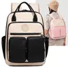 Mochila Casual 2026 Verão Nova Grande Capacidade Simples para Aluno do Ensino Fundamental Bolsa Escolar Leve Tecido PU Mochila de Viagem