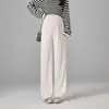 Pantalones de Pierna Ancha para Maternidad de Fibra de Cobre y Amoníaco, Corte Recto, Cintura Alta, Corte Holgado, Adelgazantes, Soporte Abdominal, Adecuados para Todas las Estaciones, Pantalones Versátiles para Mujeres Embarazadas