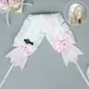 Diadema de Encaje con Lazo Hecha a Mano Estilo Japonés Pinza para el Cabello de Niña Lolita Suave Lindo Accesorio para el Cabello Bidimensional Adorno para el Cabello de Niña Linda